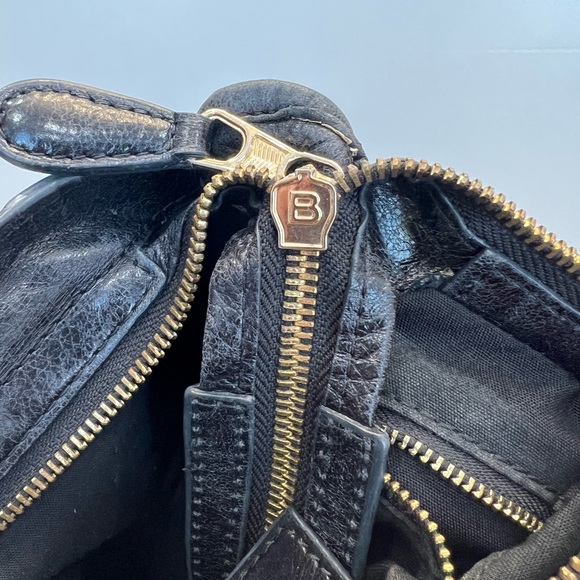 Balenciaga Small City Handbag - black - gold buttons - Picture 6 of 10